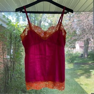 Vintage Beaded Lace Trim Camisole